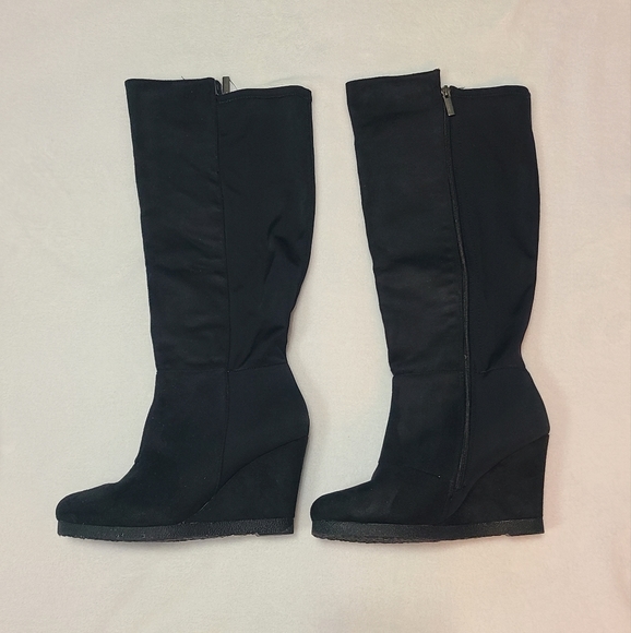 Lane Bryant Black Boots Size 9W - Picture 1 of 10